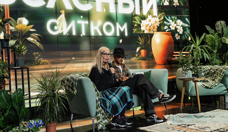 Телеведущая Октябрина Ганичкина на Зелёном фестивале