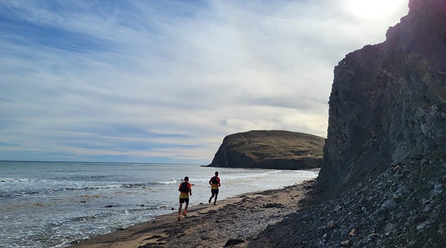Участники спортивного мероприятия «Эчки-Даг Трейл»
