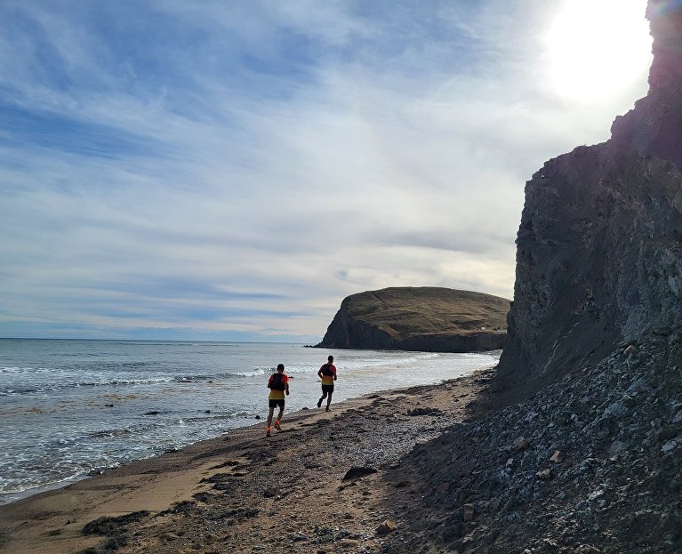 Участники спортивного мероприятия «Эчки-Даг Трейл»