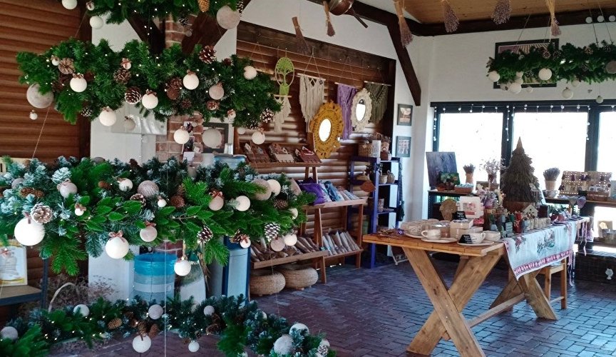 Новогоднее оформление фермы Viva Lavanda