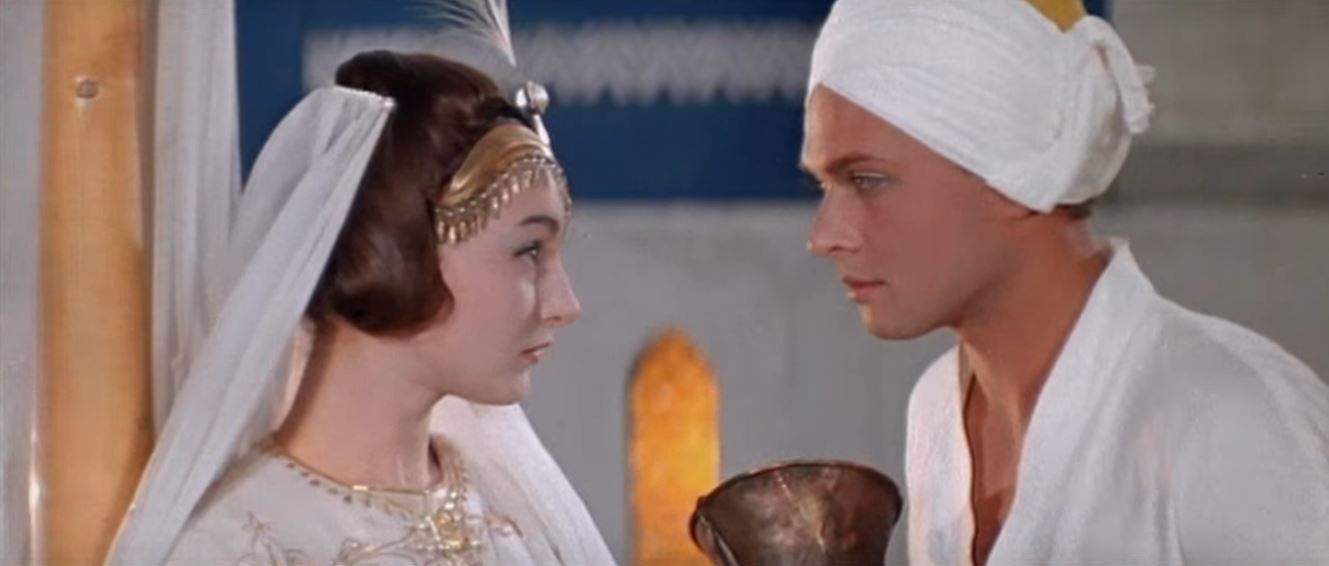 Додо Чоговадзе и Борис Быстров в фильме &amp;laquo;Волшебная лампа Аладдина&amp;raquo; 