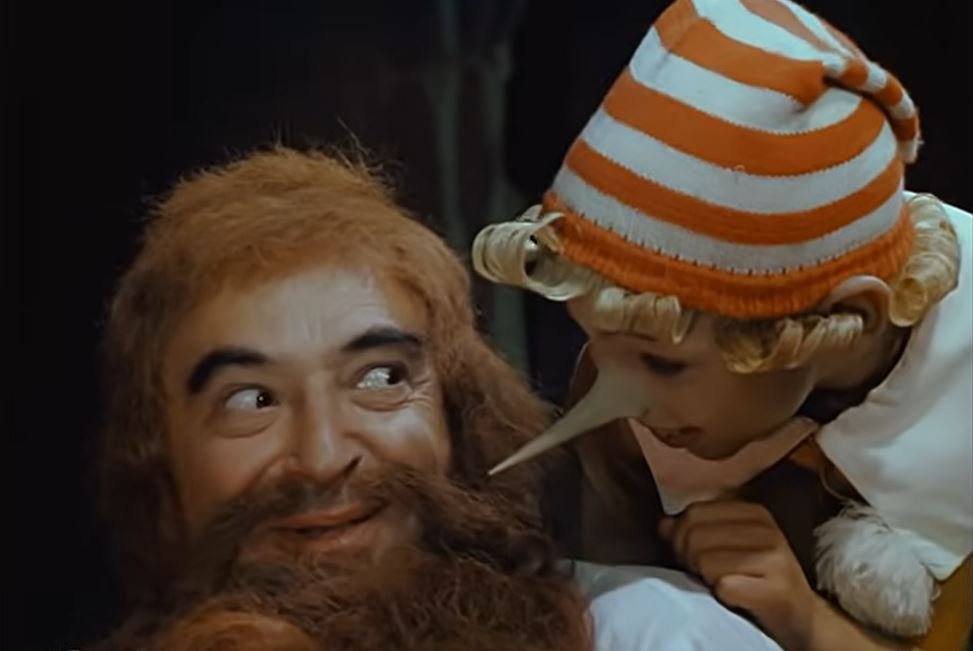 Владимир Этуш и Дмитрий Иосифов в фильме &amp;laquo;Приключения Буратино&amp;raquo; 