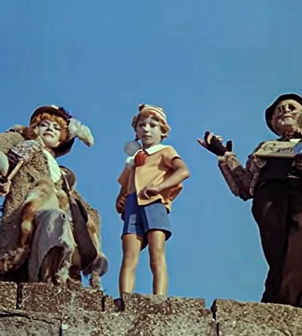 Елена Санаева, Дмитрий Иосифов и Ролан Быков в фильме «Приключения Буратино»