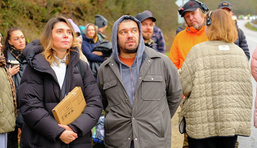 Съёмки сериала «Дальнобойщица»