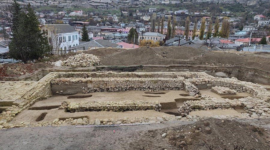 Фундамент церкви св. Николая в Бахчисарае