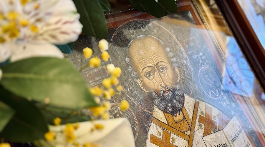 Икона св. Николая в Свято-Никольском храме села Пионерское