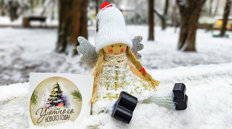 Ангелочек на снегу