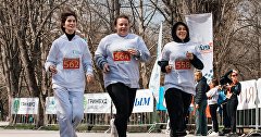 Участницы Симферопольского полумарафона