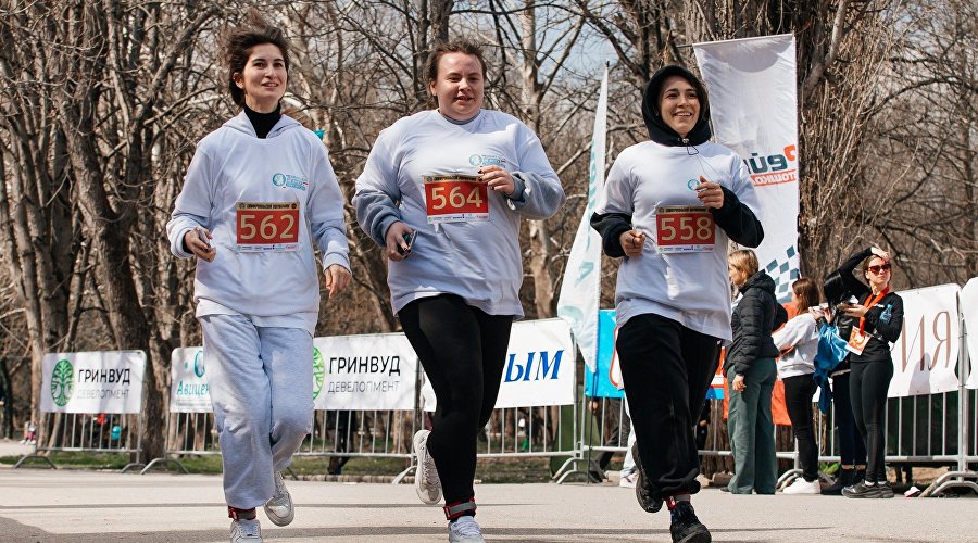Участницы Симферопольского полумарафона