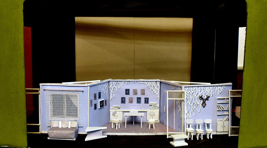 Макет декораций спектакля «В ожидании сердца»