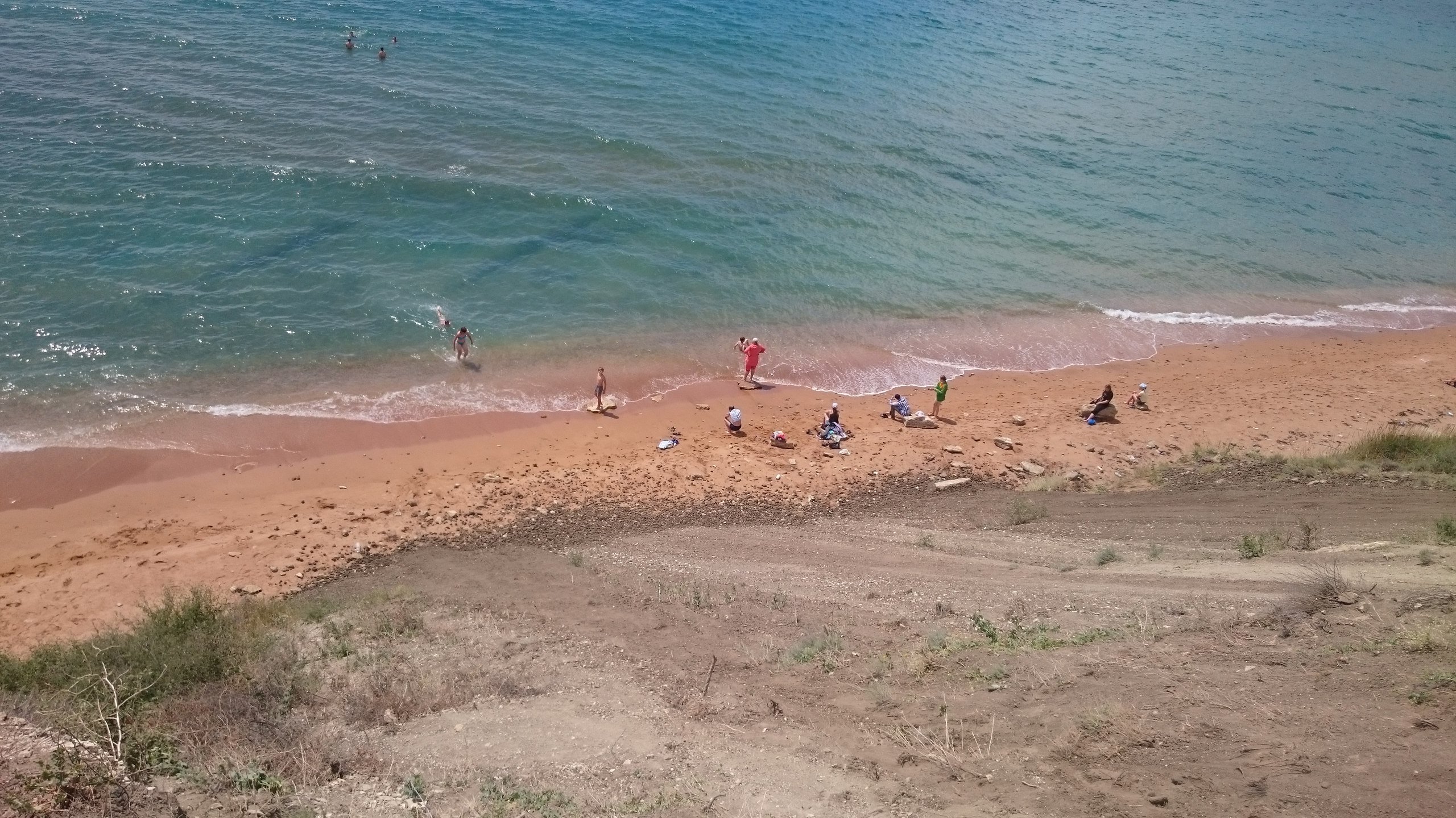 Пляж у села Яковенково под Керчью