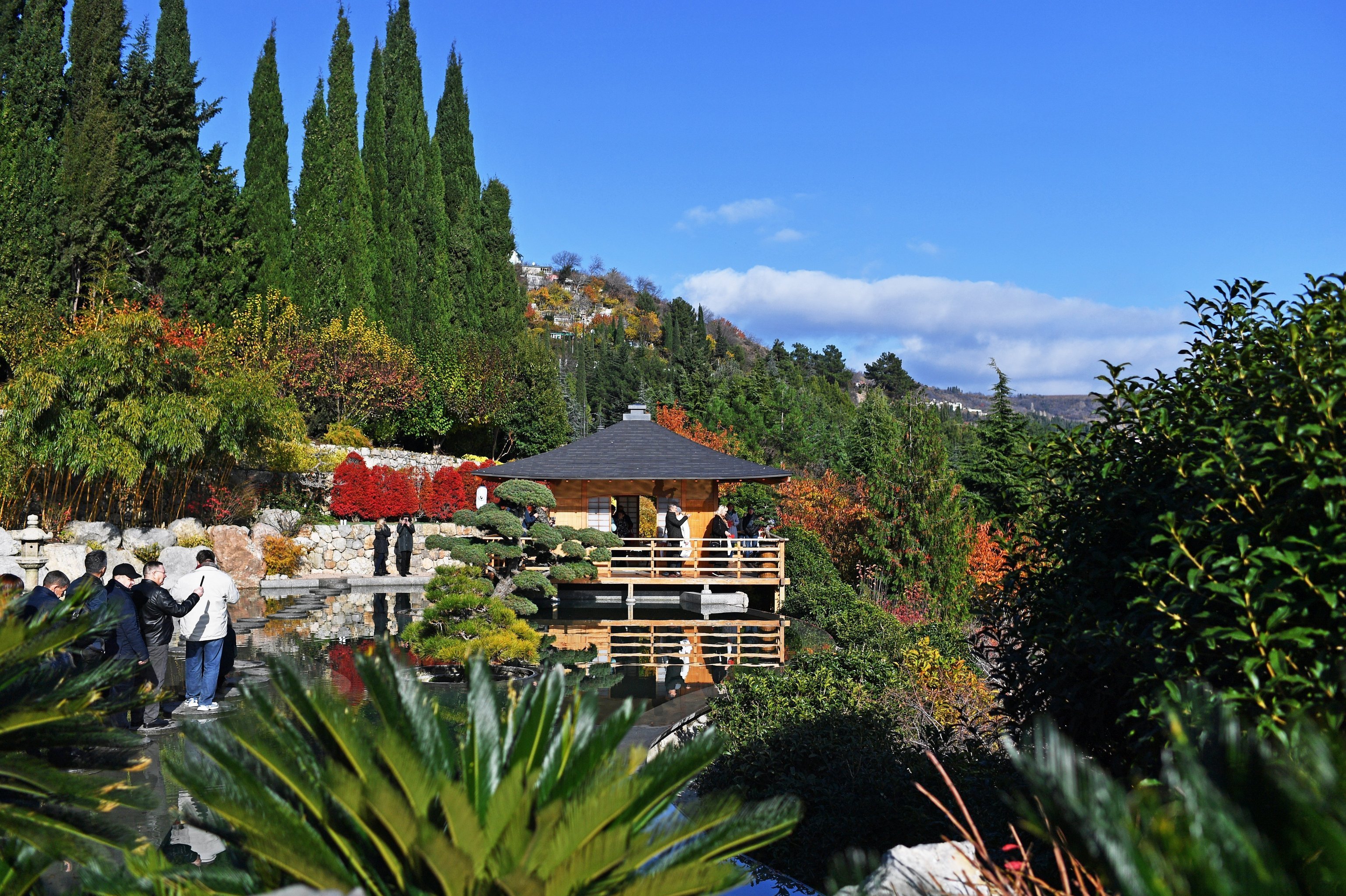 Японский сад в парке санатория &laquo;Айвазовское&raquo;