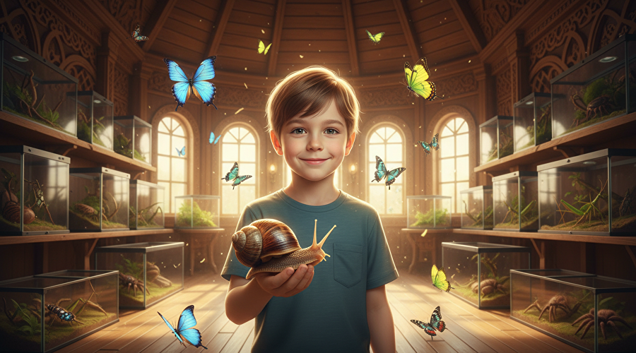 Мальчик с улиткой