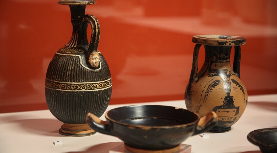 Экспонаты музея Античности и Византии