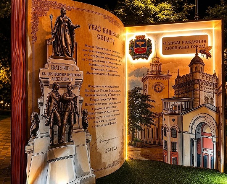 Инсталляция ко Дню города в Симферополе