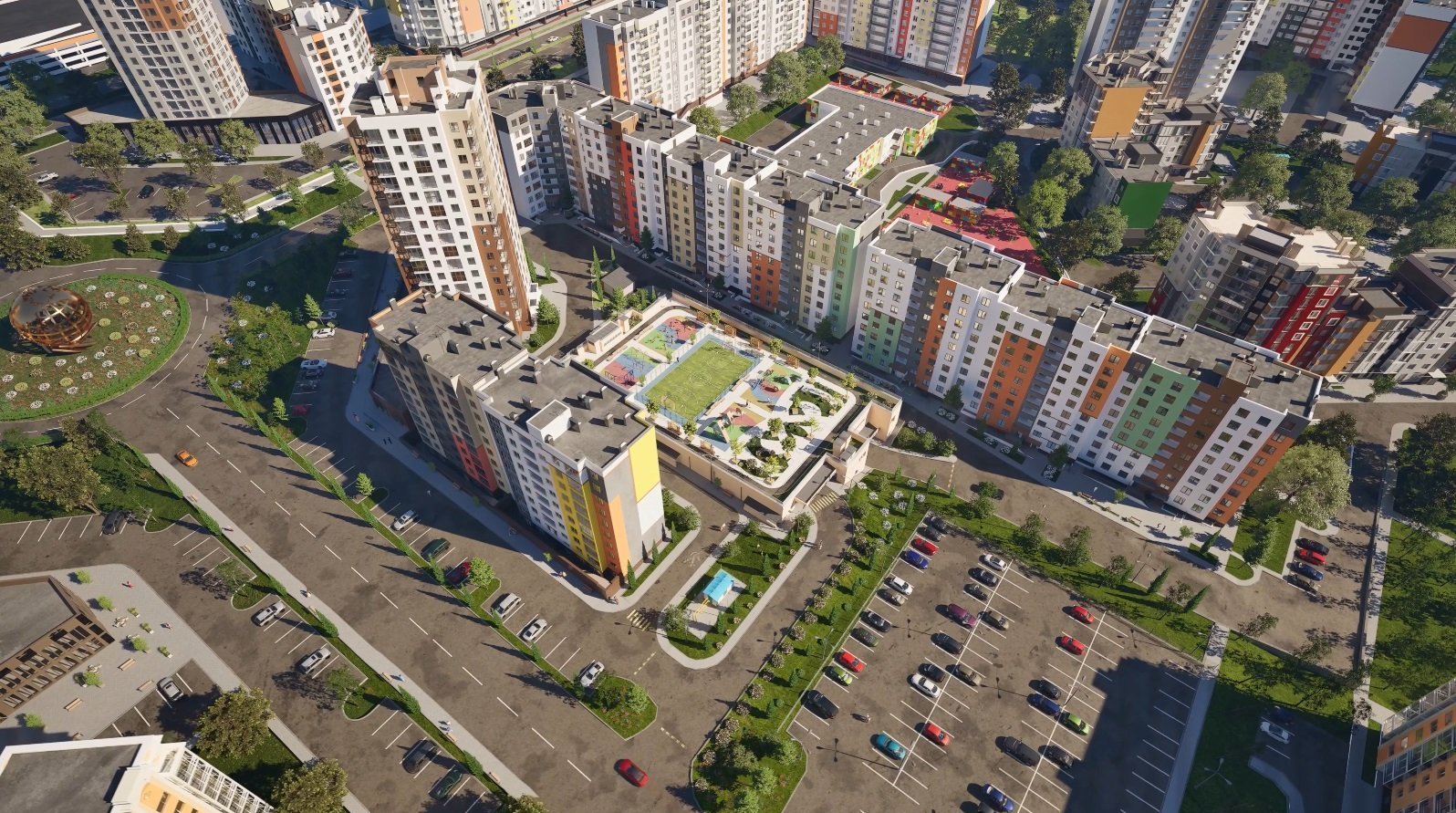 Визуализация микрорайона &amp;laquo;Город Мира&amp;raquo; в Симферополе