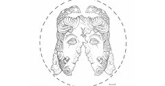 Серебряный горгонейон из культового комплекса Эклизи-Бурун