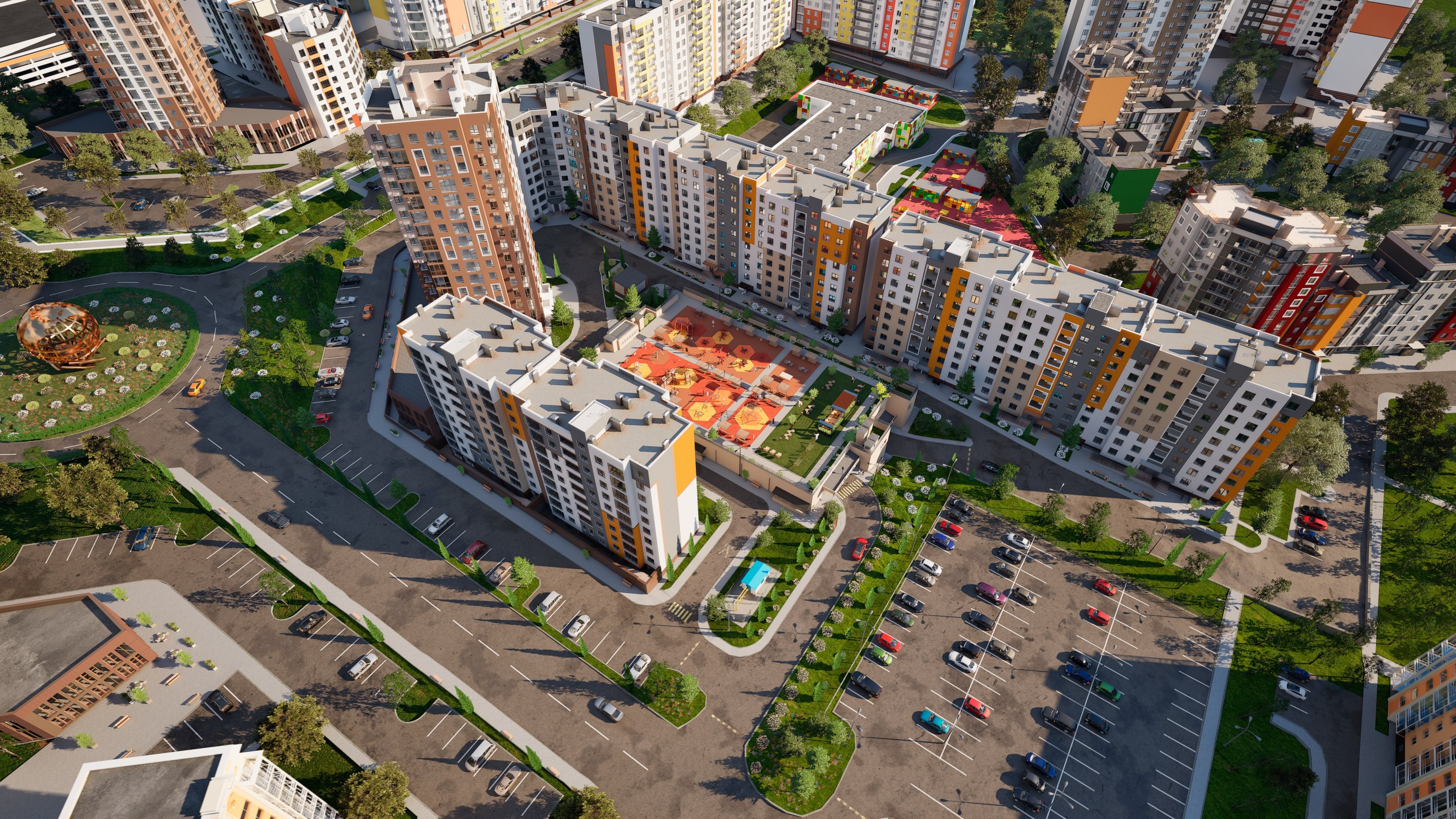 Визуализация микрорайона &amp;laquo;Город Мира&amp;raquo; в Симферополе 