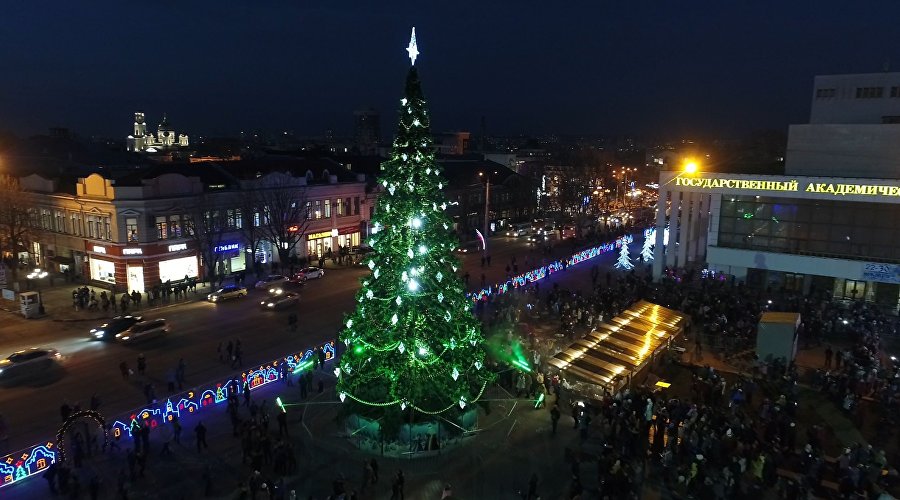 Праздничное открытие главной елки в Тюмени