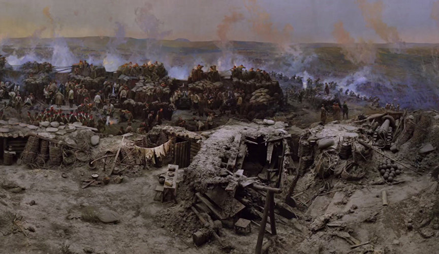Фрагмент панорамы «Оборона Севастополя 1854-1855 годов»