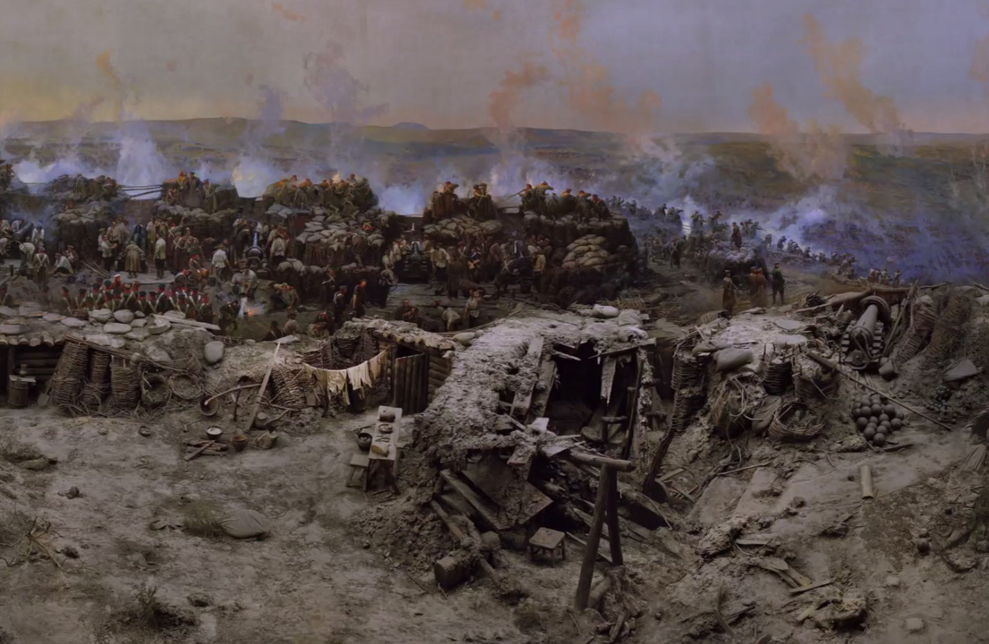 Фрагмент панорамы &amp;laquo;Оборона Севастополя 1854-1855 годов&amp;raquo;