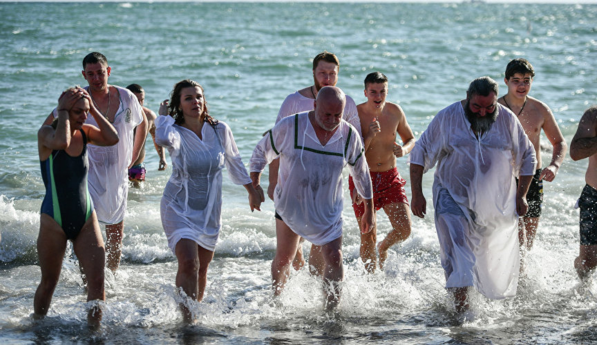 Крещенские омовения в Ялте