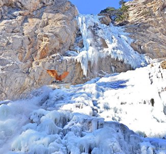 Морозная зима идёт в Крым