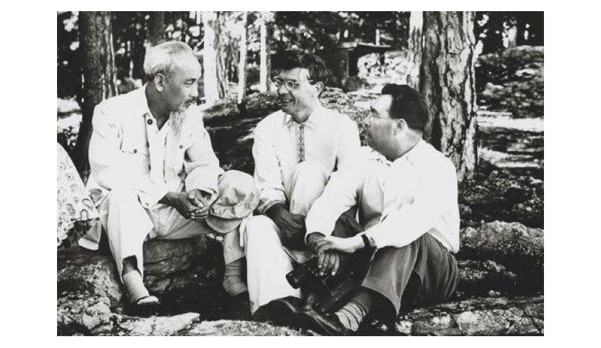 Хо Ши Мин, Михаил Суслов и Леонид Брежнев, 1959 год