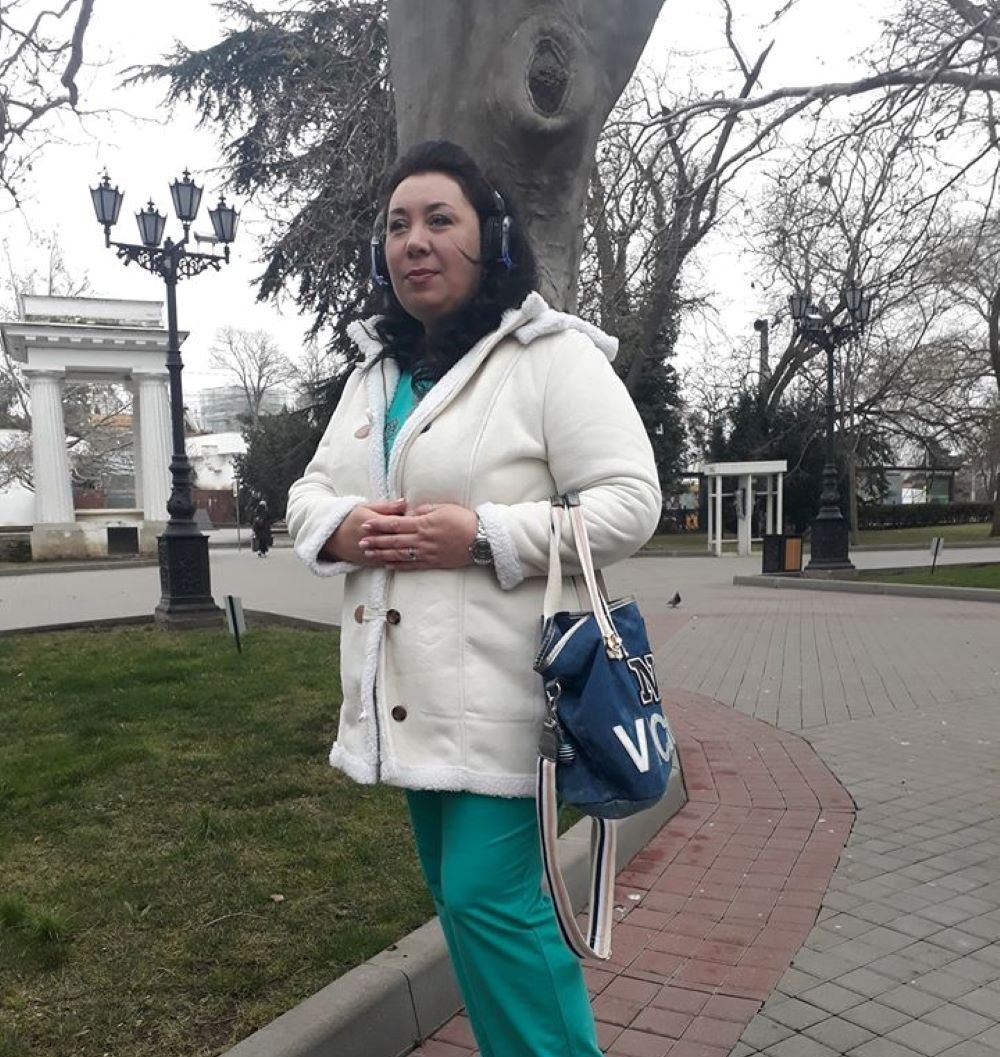 Наталия Стамбульникова во время экскурсии &amp;laquo;Слушая город&amp;raquo;