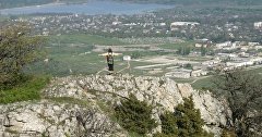 Вид с горы Агармыш на Старый Крым