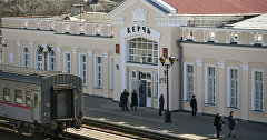 Здание железнодорожного вокзала Керчи