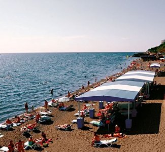 Пляж пансионата «Дубна»